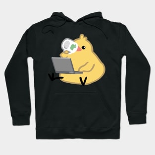 Laptop Coffee Birdblob Hoodie